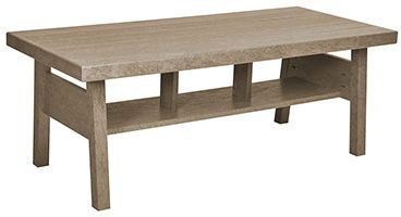 C R Plastics Tofino Beige Coffee Table-0
