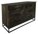 International Furniture Direct Dark Teak Stained Dark Dresser-0