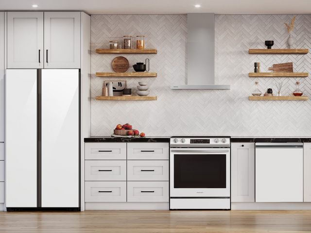 Samsung Bespoke 30" Clean Grey Wall Mounted Range Hood-7