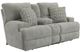 American Wholesale Furniture Renaldo Stone Power Reclining Loveseat with Console-0