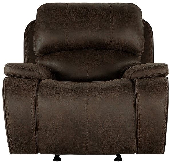 New Classic® Home Furnishings Brookings Brown Manual Glider Recliner-2
