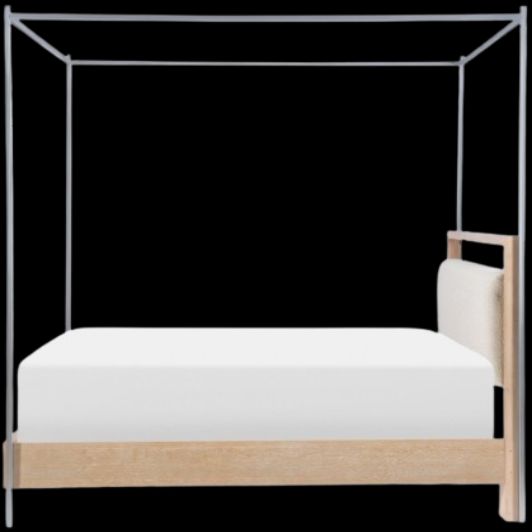 Legacy Classic Biscayne Brown King Upholstered Bed with Canopy-2
