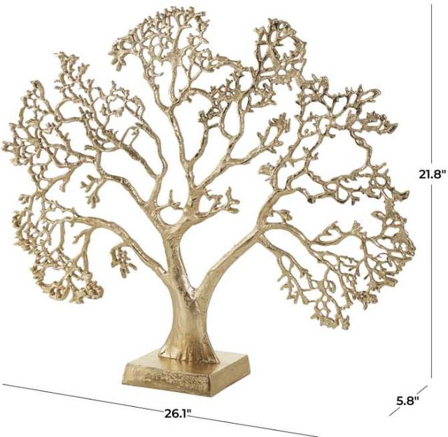 Deco Marche Gold Tree Sculpture-2