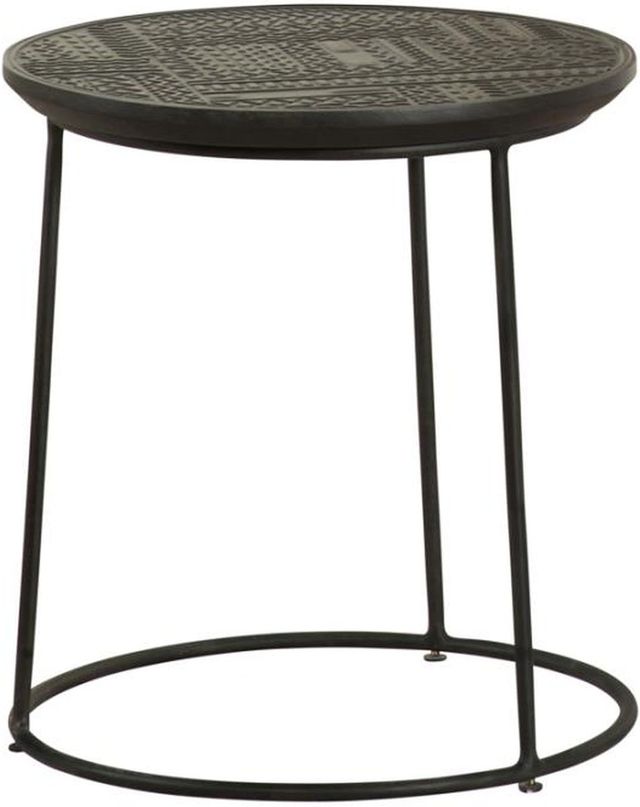 Coaster® Loannis 2-Piece Matte Black Nesting Tables-2