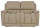 La-Z-Boy® Greyson Ice Leather Manual Reclining Loveseat-1