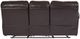 Porter International Designs Ramsey Brown Leather-Look Manual Reclining Sofa-2