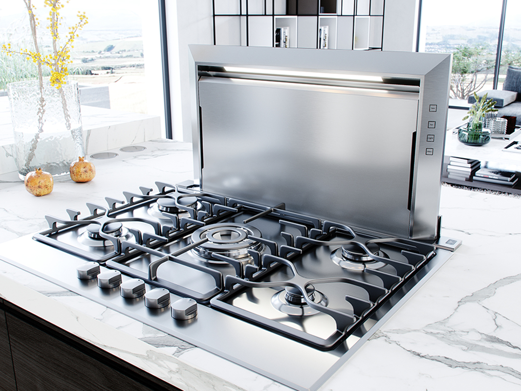 Zephyr Lift Downdraft Ventilation