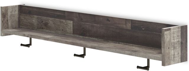 Signature Design by Ashley® Neilsville Multi Gray Wall Mounted Coat Rack with Shelf-3