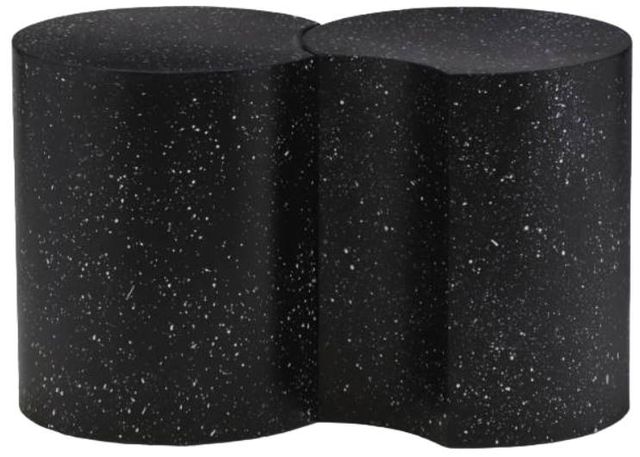 Meridian Furniture Dimple 2-Piece Black 18" Modular Nesting End Table Set-1