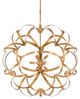Currey & Company Sappho New Gold Leaf Orb Chandelier-1