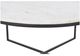 Renwil® Livia White Marble Top Coffee Table with Matte Black Base-3