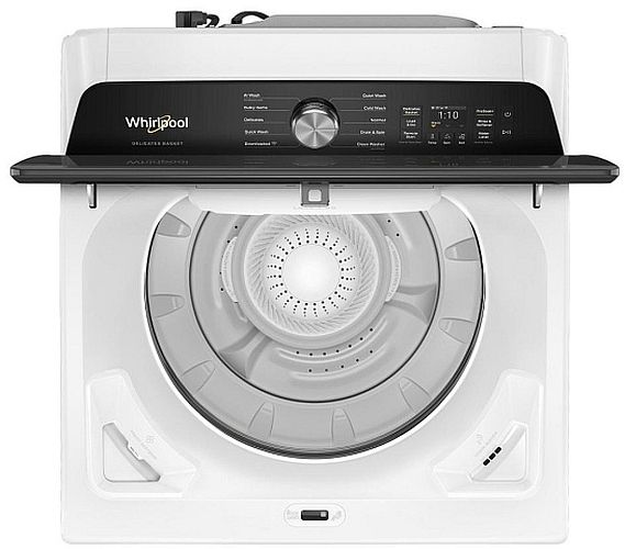 Whirlpool® 6.0 - 6.1 Cu. Ft. White Smart Top Load Washer with The Removable Delicates Basket-1