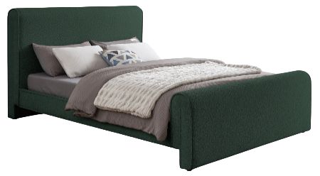 Meridian Furniture Stylus Green Upholstered Queen Panel Bed-0