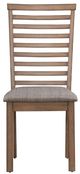 Liberty Furniture Brook Bay Gray/Sandstone Upholstered Ladder Back Side Chair-1