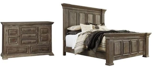 Signature Design by Ashley® Wyndahl 2-Piece Brown Queen Panel Bed Set-0