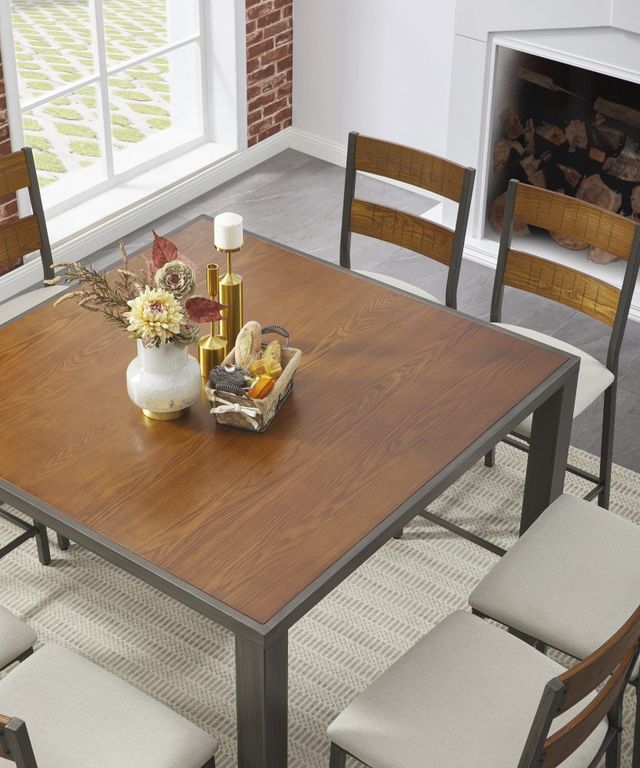 Signature Design by Ashley® Stellany 7-Piece Brown/Gray Counter Heigh Dining Table Set-2