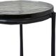 Renwil® Avila Glass Top Accent Table with Plated Black Base-5