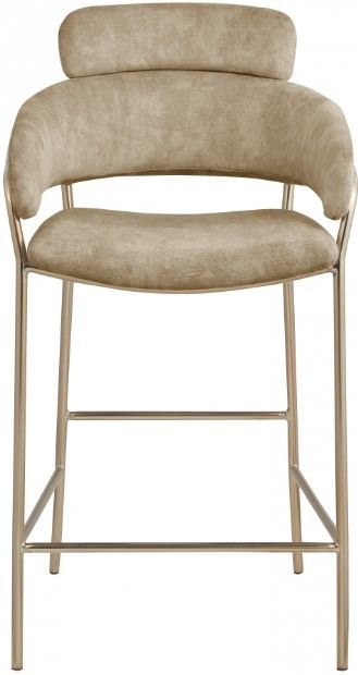 Meridian Furniture Yara Beige Counter Stool-1