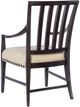 Hooker® Furniture Big Sky Charred Timber/Saxony Porcelain Dining Arm Chair-3
