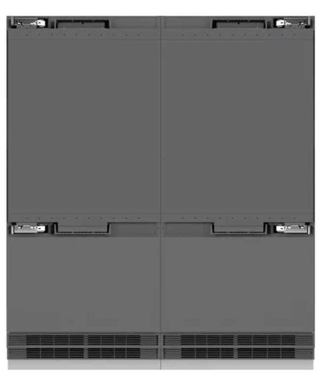 ZLINE 72" 39.6 Cu. Ft. Panel Ready Built-In French Door Refrigerator with Graphite Gray Interior-2