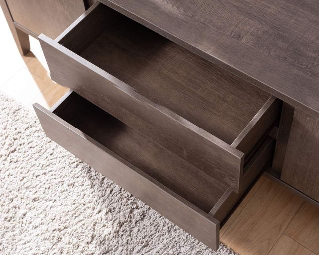 Brassex Inc. Walnut Oak 66'' TV Stand-1