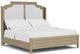 Riverside Furniture Amelia Nutmeg/White Upholstered Queen Bed-0