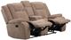 Parker House® Bruno Plush Tobacco Manual Reclining Console Loveseat-1