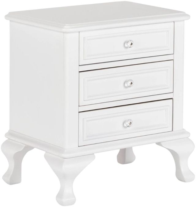 Elements International Jesse White Nightstand-0