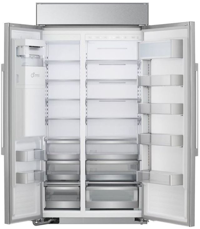 LG Studio 25.6 Cu. Ft. Stainless Steel Built In Side-By-Side Refrigerator-1