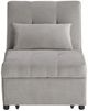 Homelegance® Garrell Brownish Gray Lift Top Storage Bench with Pullout Bed-2