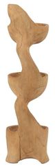 A & B Home Natural Brown Display Rack with Three Tiers-3