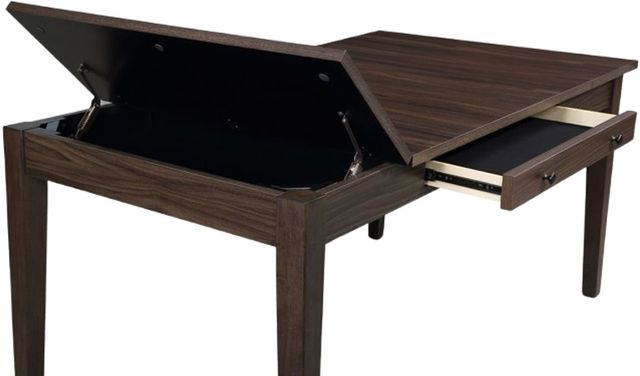 Crown Mark Wagner Brown Dining Table with Storage-3