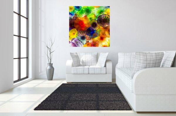 Classy Art Style 13 Floating Tempered Glass with Foil Wall Art-2