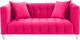 TOV Furniture Bea Hot Pink 66" Loveseat-3