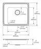 Elkay Lustertone® Classic Lustrous Satin Stainless Steel 25" x 22" x 5" Rear Center Single Bowl Drop-in Classroom ADA Sink-1