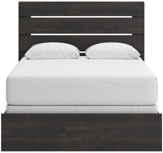 Signature Design by Ashley® Delmorta Dark Gray Queen Panel Bed-1