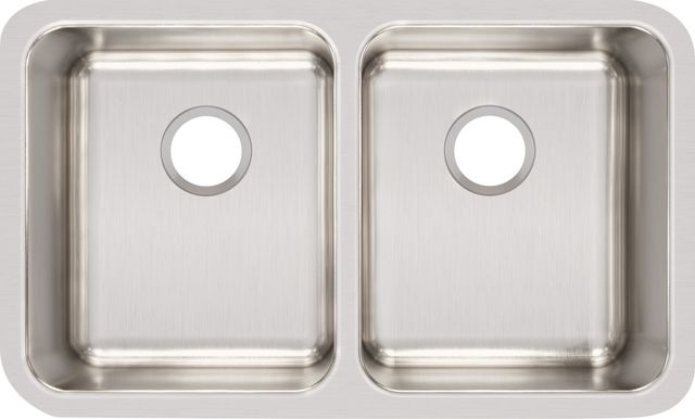 Elkay Lustertone® Classic Lustrous Satin 31" x 19" Equal Double Bowl Undermount Sink-1