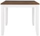Powell® Jane Honey Brown Dining Table with Vanilla White Base-3
