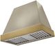 AGA Euclid 36" Fawn Wall Mounted Range Hood with Antique Brass Trim-0