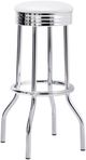 Coaster® Retro 3-Piece Silver/White Bistro Pub Bar Table Set-2