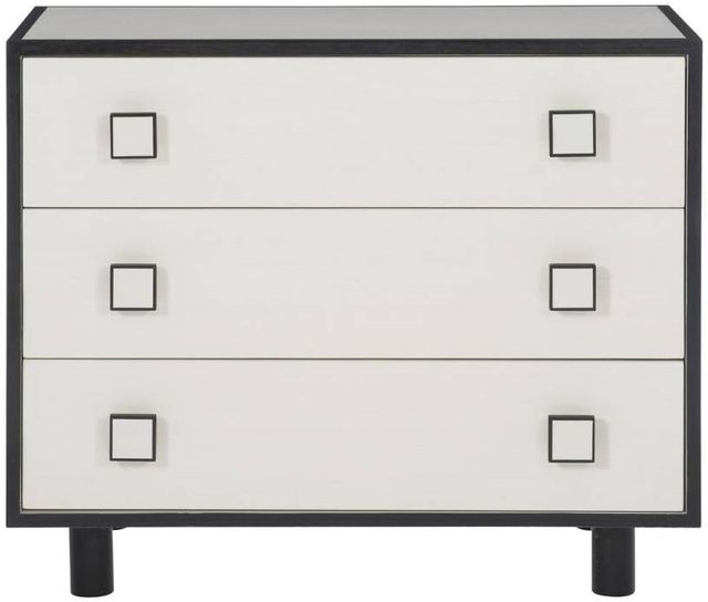 Bernhardt Silhouette Eggshell/Onyx Nightstand-1
