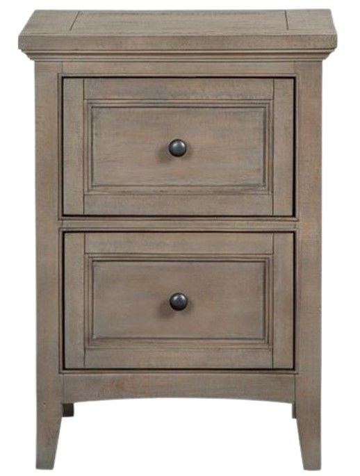 Magnussen Home® Paxton Place Dovetail Gray 2-Drawer Nightstand-1