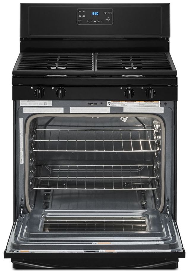 Whirlpool® 30" Black Free Standing Gas Range-1