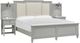 Magnussen Home® Glenbrook Natural/Pebble King Upholstered Wall Panel Bed -0
