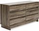 Signature Design by Ashley® Shallifer 4-Piece Gray Queen Panel Bed Set-2