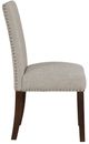 Homelegance® Paulson Taupe/Wire Brushed Brown Side Chair-3