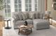 Jackson Furniture Livingston 3-Piece Linen Right Arm Facing Sectional and Chaise-1