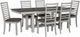 Liberty Furniture Brook Bay 7-Piece Carbon Gray/Textured White Trestle Table Set-0