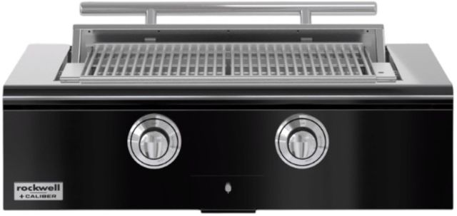 Caliber™ Rockwell 2-Burner Gloss Black Built-In Natural Gas Grill with Polished Chrome Hardware-0