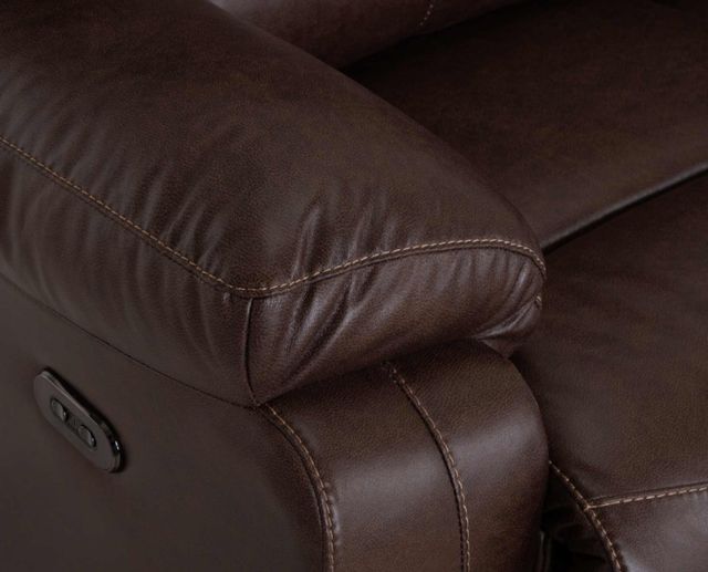 Franklin™ Culver Rogue Espresso Power Reclining Loveseat with Power Headrest-4